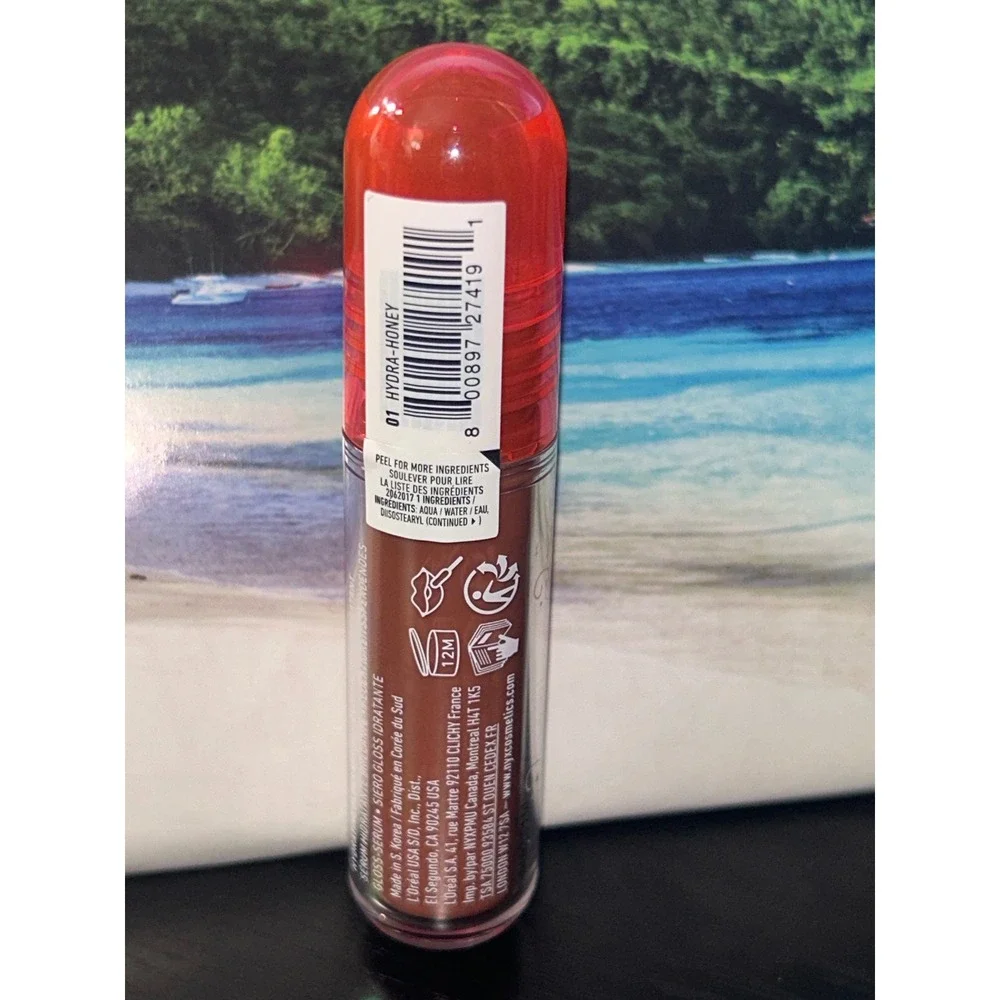 NYX Gumdrop Gloss Hydrating Gloss Serum 01 Hydra-Honey Brown Lip Gloss‎ NEW